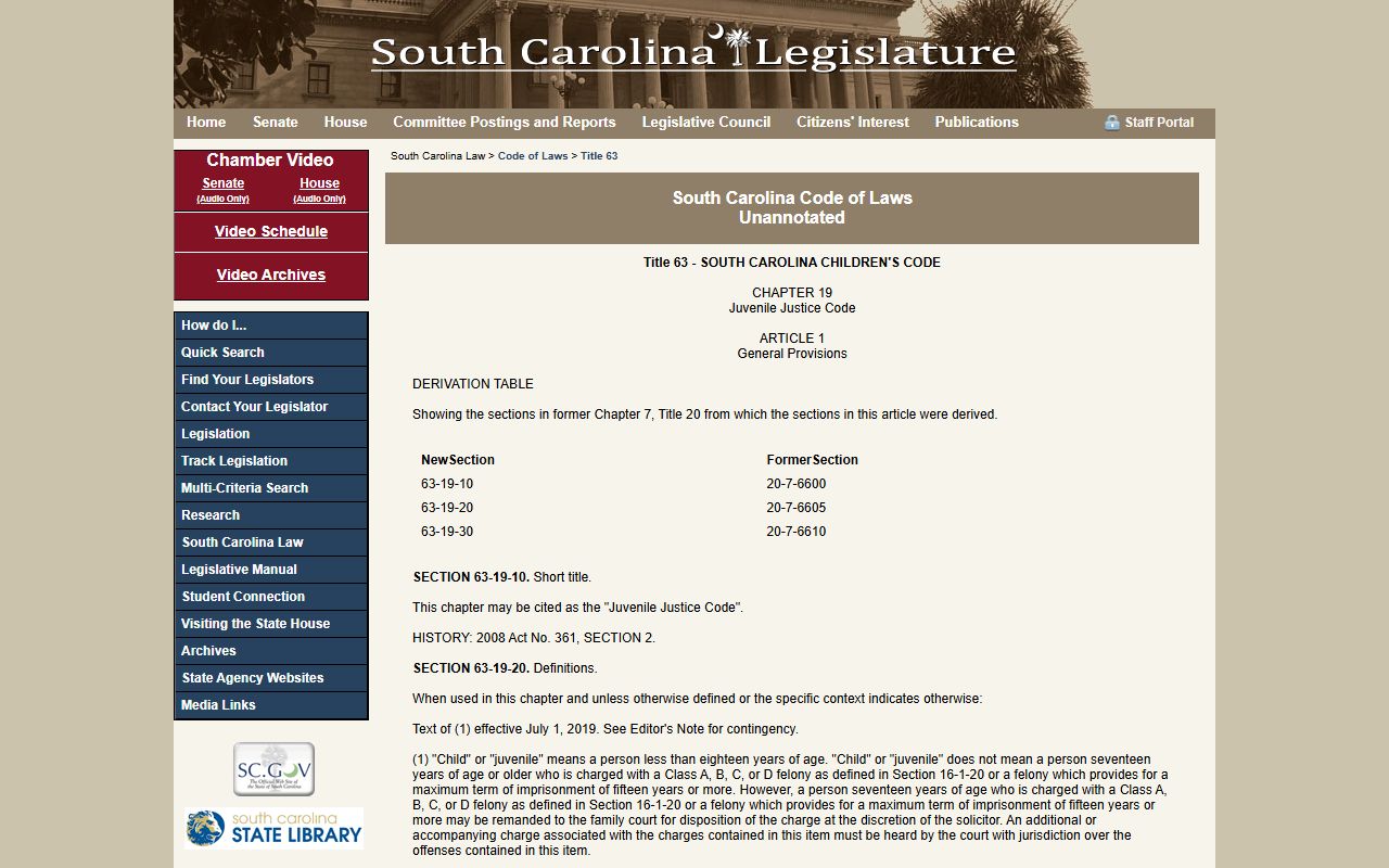 Hampton County Clerk of Court juvenile confidentiality statutes