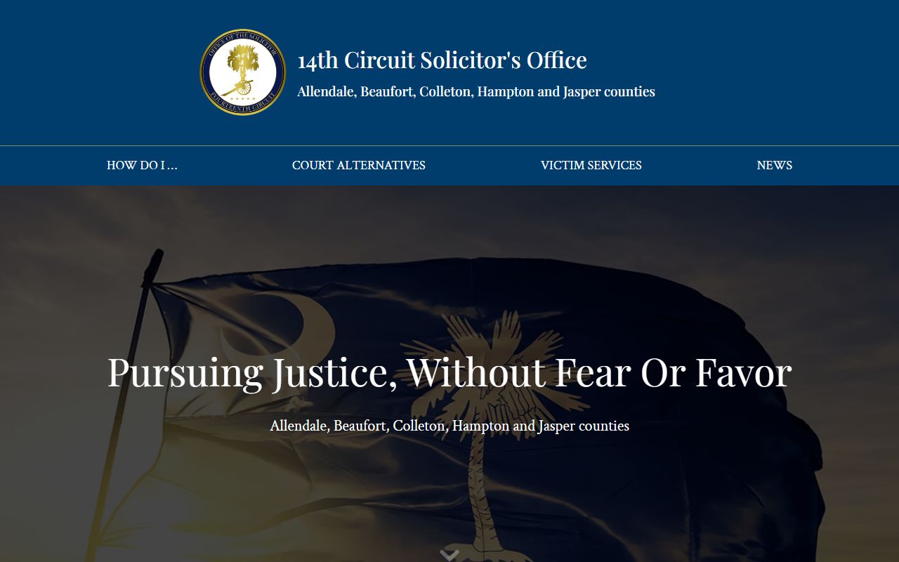 Hampton County court dockets 14th Circuit Solicitor homepage