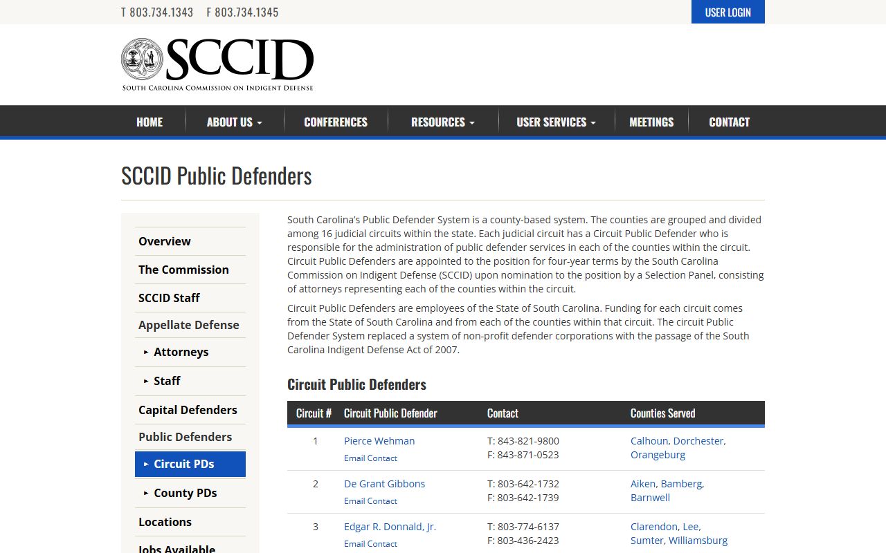 Hampton County criminal court records circuit public defender directory