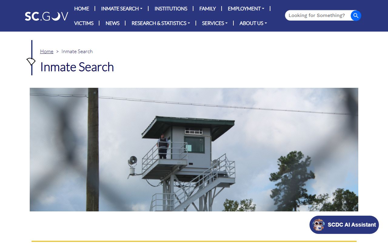 Hampton County inmate records SCDC inmate search disclaimer
