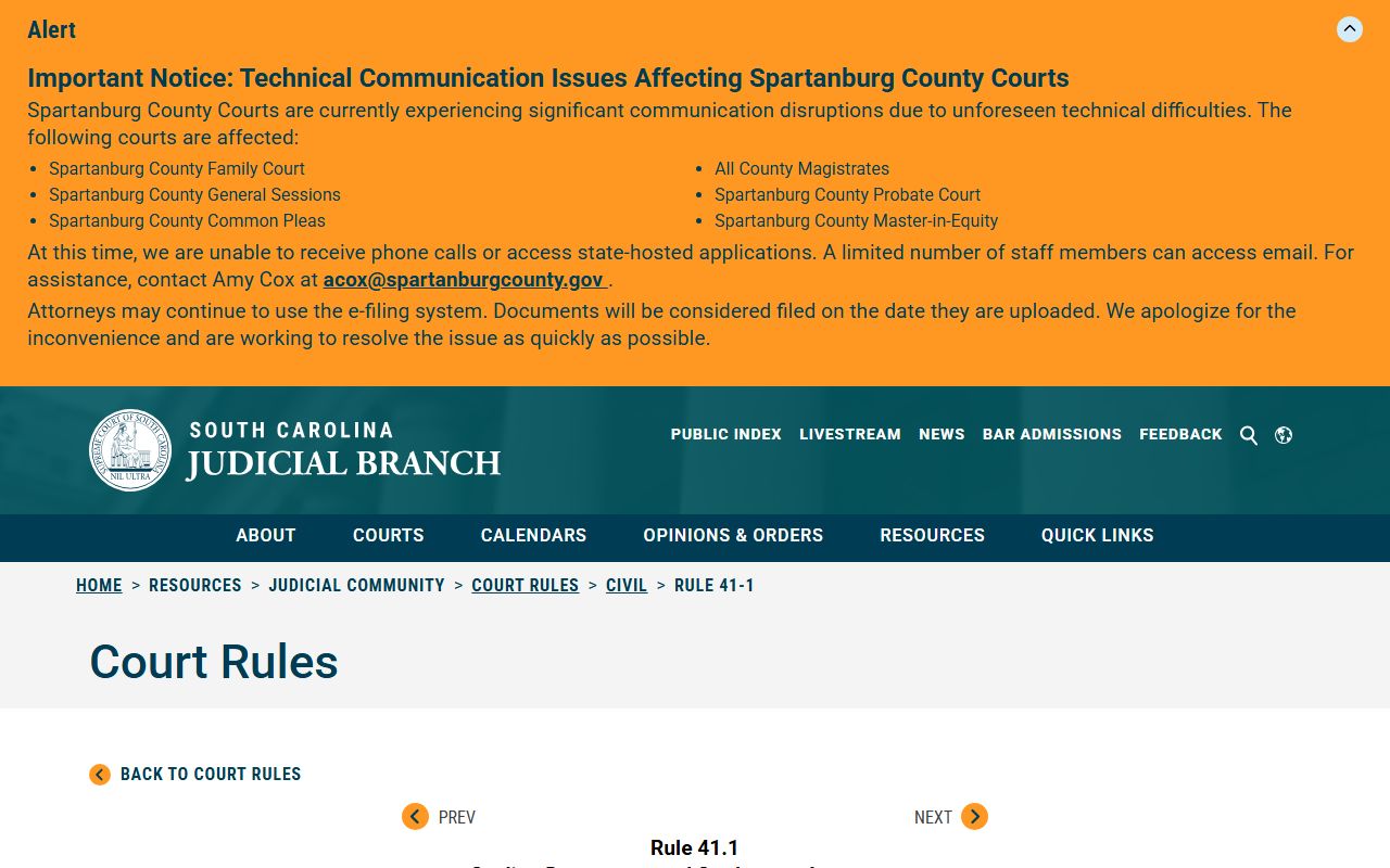 Hampton County warrant records South Carolina sealing rule